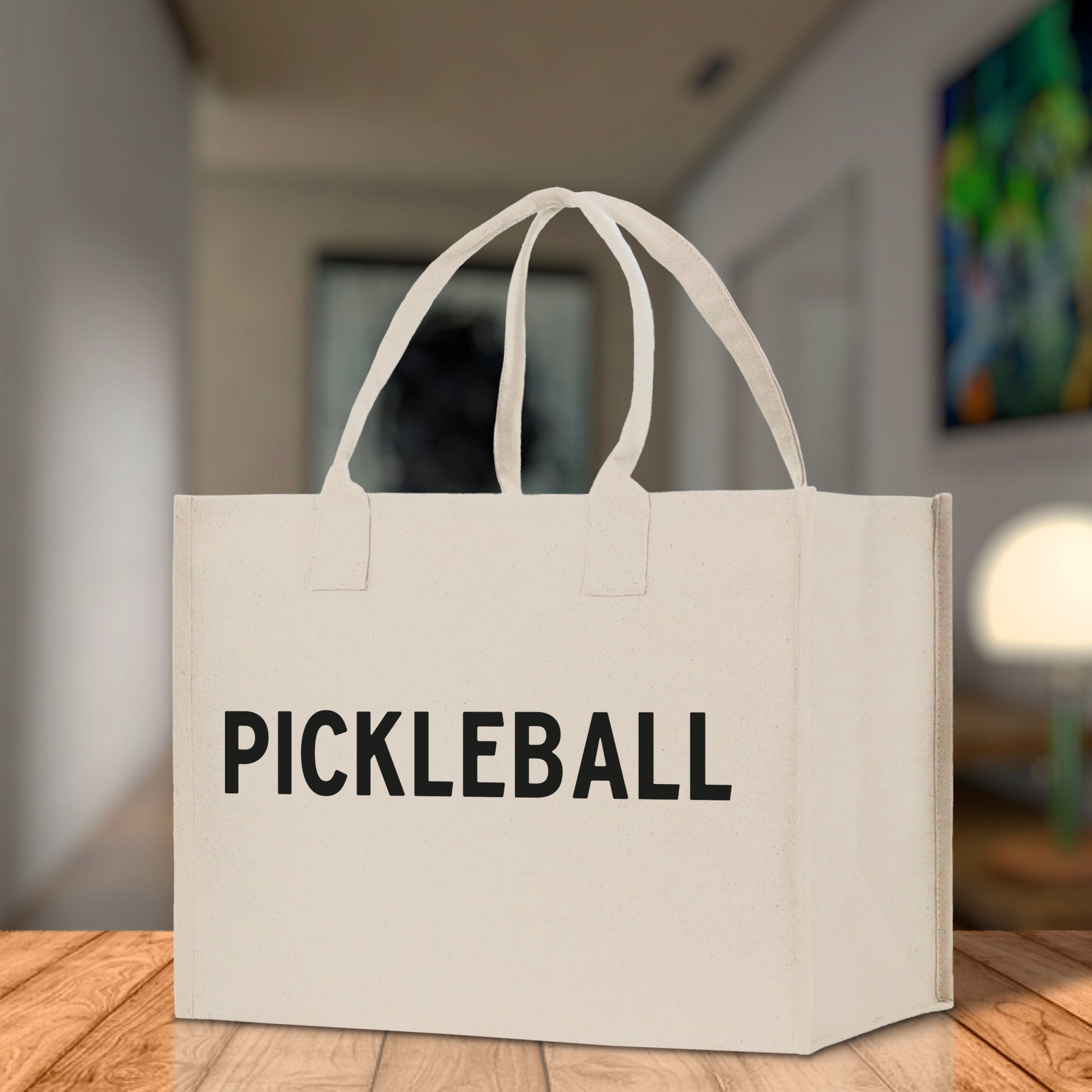 Pickleball Cotton Canvas Tote Bag Pickleball Party Favors Pickleball Player Gift Bag Pickleball Lovers Gift Bag Pickleball Gift Idea
