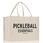 Pickleball Cotton Canvas Tote Bag Pickleball Party Favors Pickleball Player Gift Bag Pickleball Lovers Gift Bag Pickleball Gift Idea