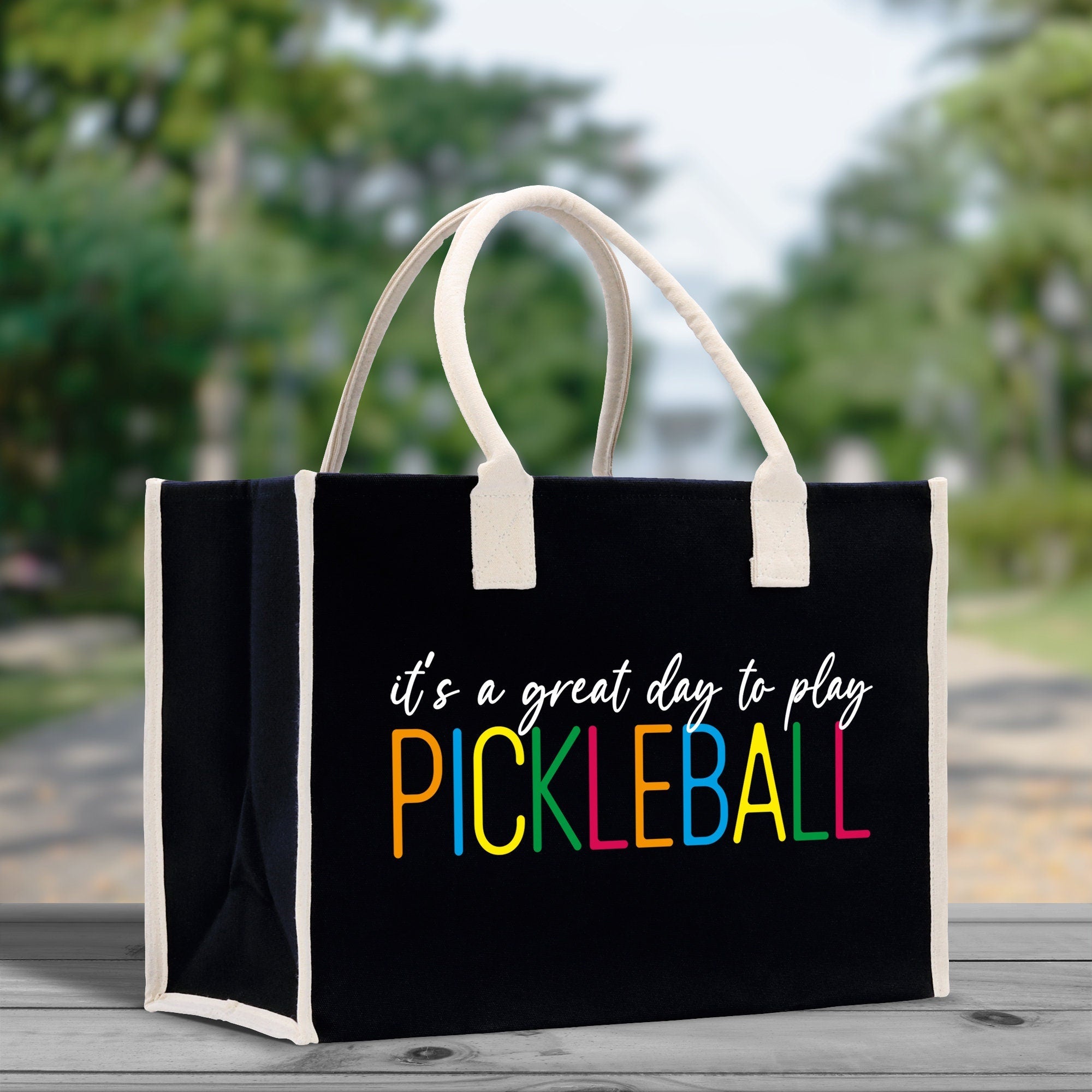 Pickleball Tote Bag Personalized Pickleball Party Favors Custom Pickleball Player Gift Pickleball Cotton Canvas Tote Bag
