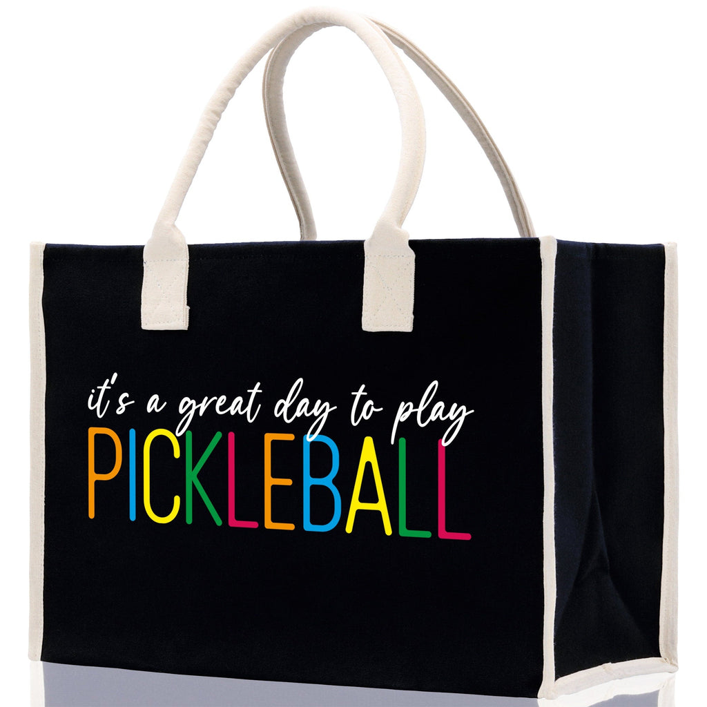 Pickleball Tote Bag Personalized Pickleball Party Favors Custom Pickleball Player Gift Pickleball Cotton Canvas Tote Bag