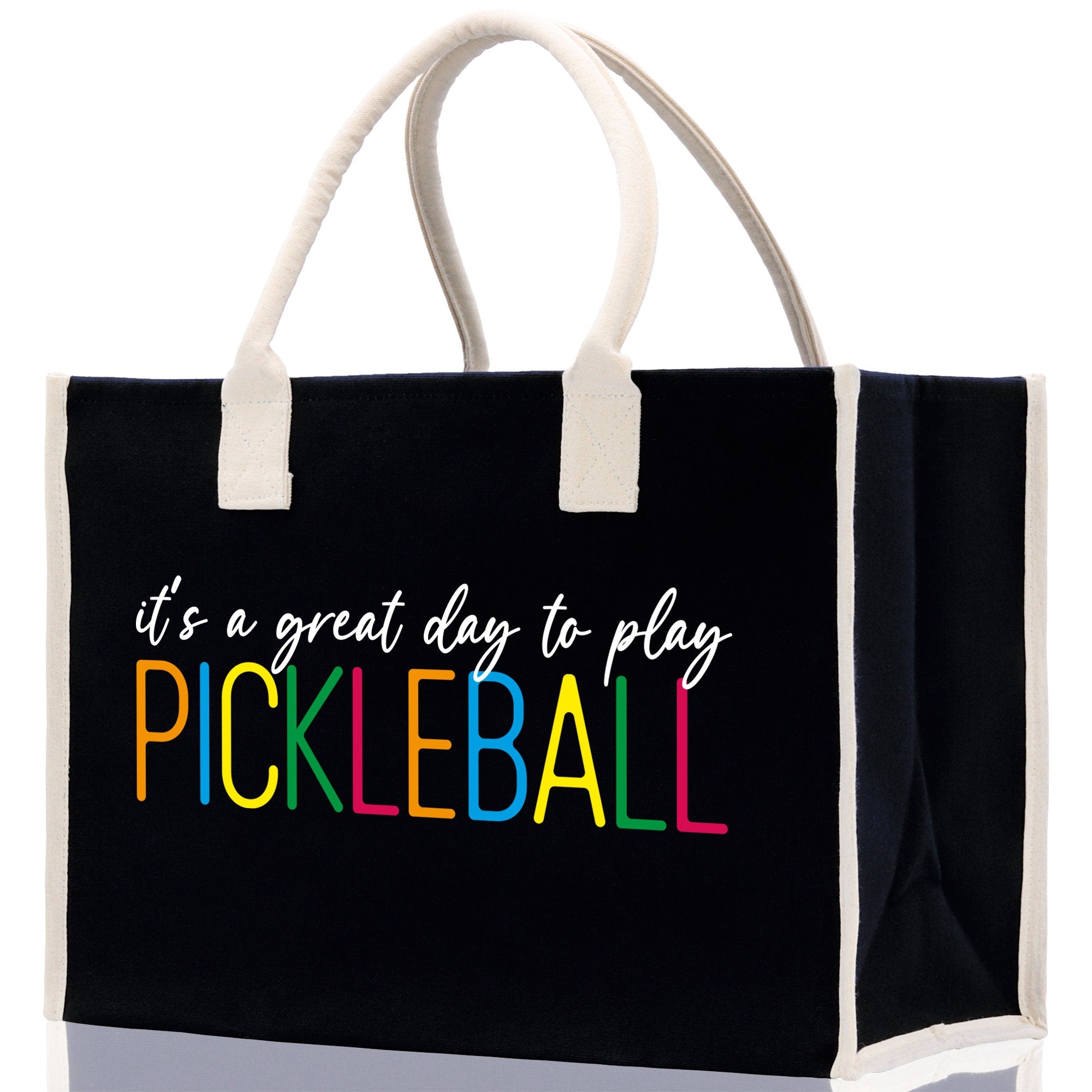 Pickleball Tote Bag Personalized Pickleball Party Favors Custom Pickleball Player Gift Pickleball Cotton Canvas Tote Bag