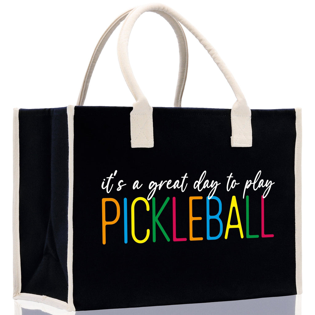 Pickleball Tote Bag Personalized Pickleball Party Favors Custom Pickleball Player Gift Pickleball Cotton Canvas Tote Bag