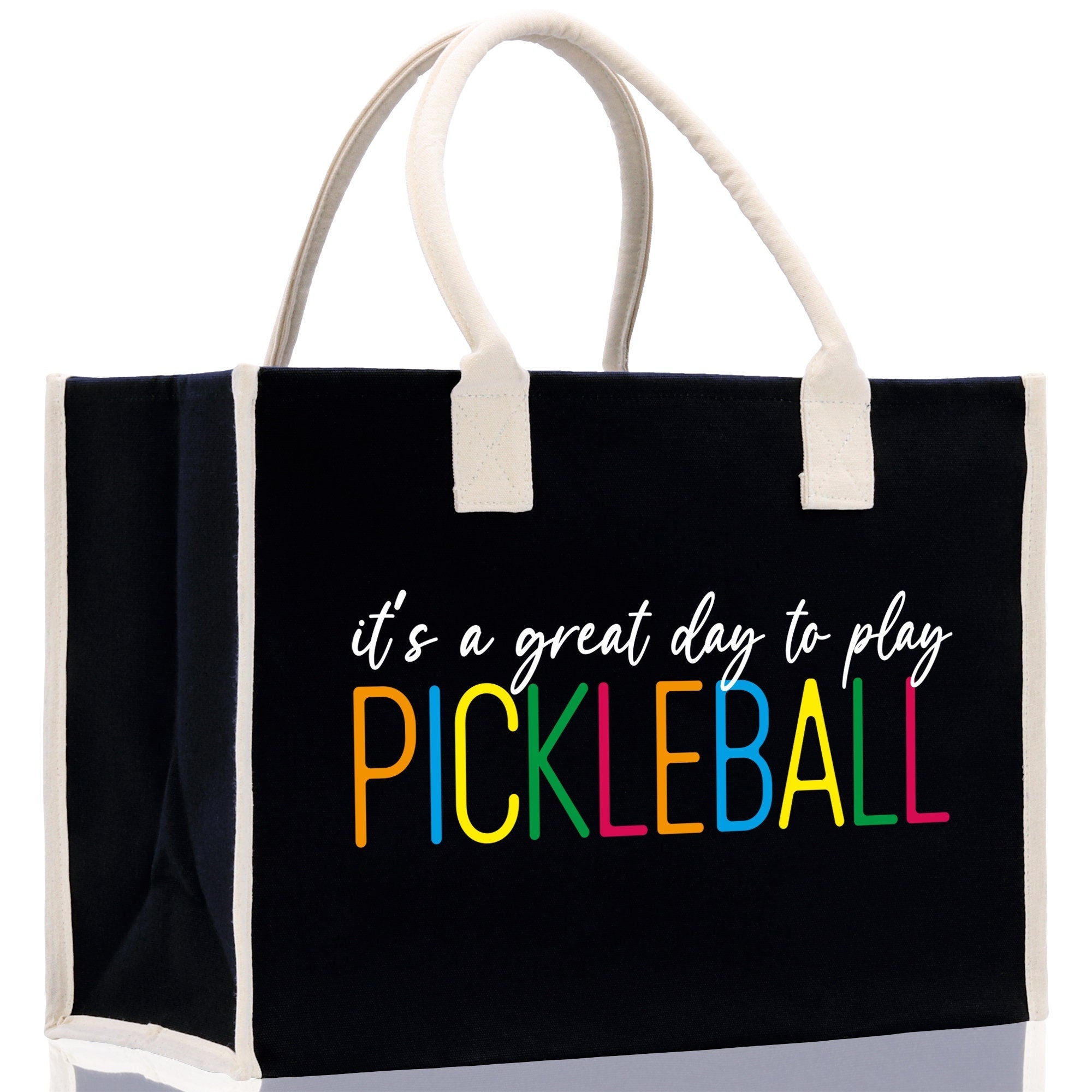 Pickleball Tote Bag Personalized Pickleball Party Favors Custom Pickleball Player Gift Pickleball Cotton Canvas Tote Bag