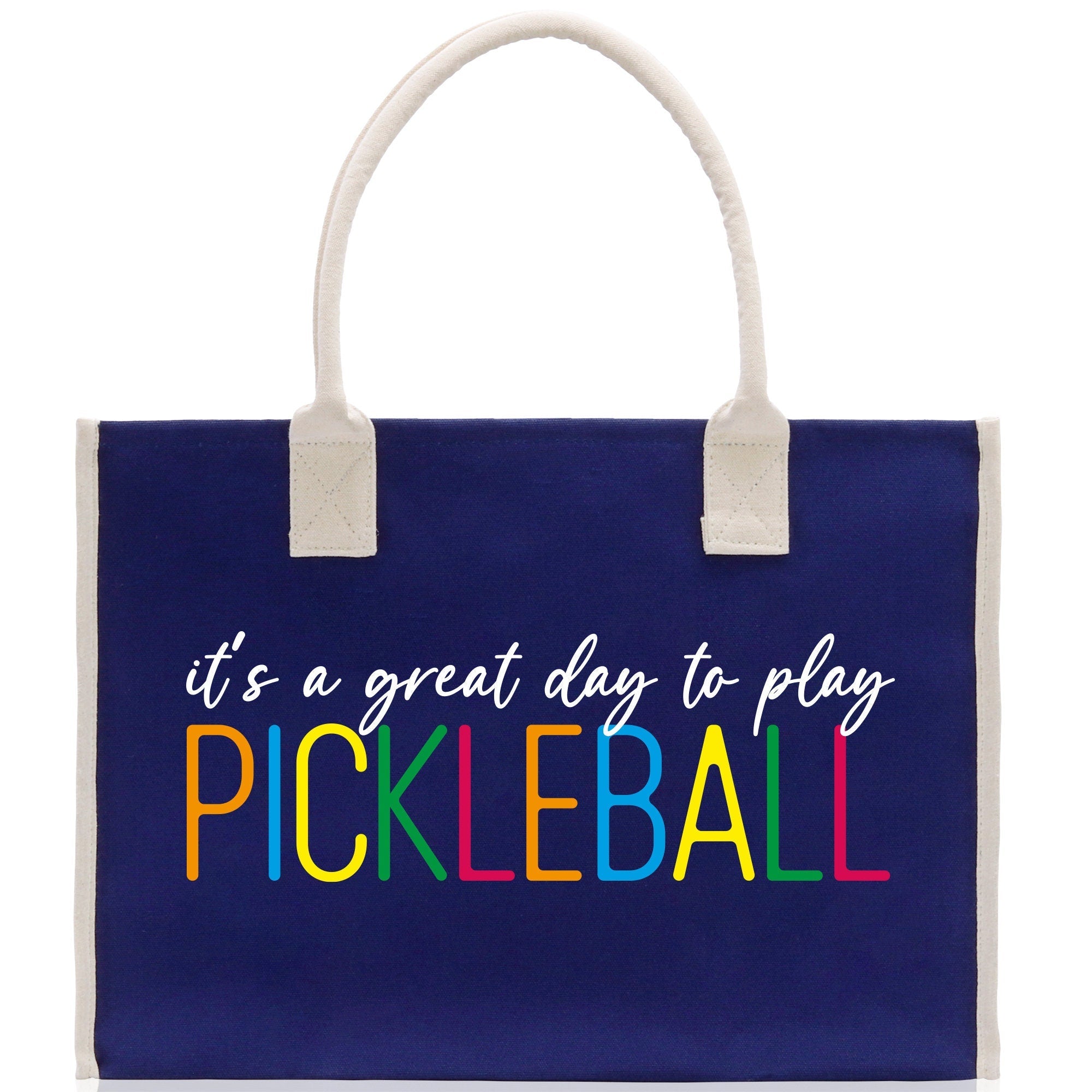 Pickleball Tote Bag Personalized Pickleball Party Favors Custom Pickleball Player Gift Pickleball Cotton Canvas Tote Bag