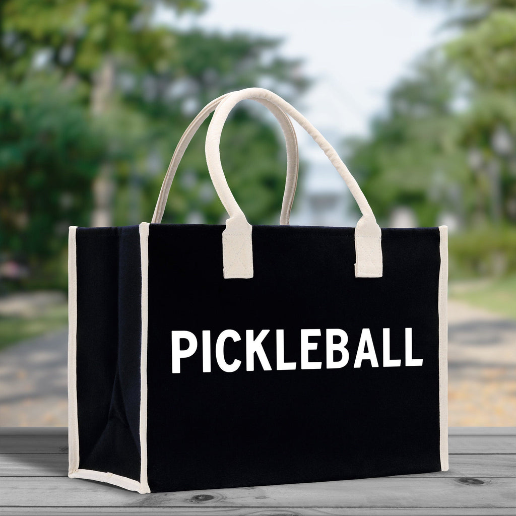 Pickleball Tote Bag Personalized Pickleball Party Favors Custom Pickleball Player Gift Pickleball Cotton Canvas Tote Bag