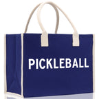 Pickleball Tote Bag Personalized Pickleball Party Favors Custom Pickleball Player Gift Pickleball Cotton Canvas Tote Bag