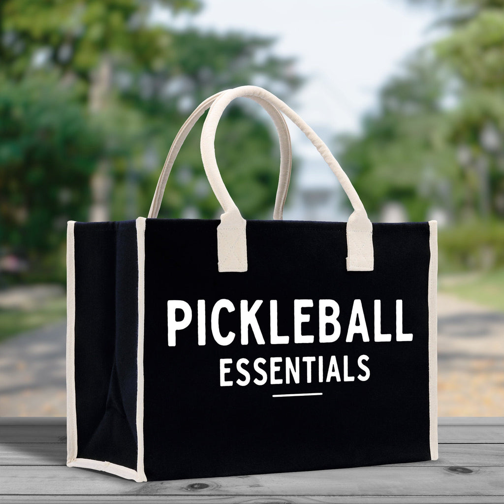 Pickleball Tote Bag Personalized Pickleball Party Favors Custom Pickleball Player Gift Pickleball Cotton Canvas Tote Bag