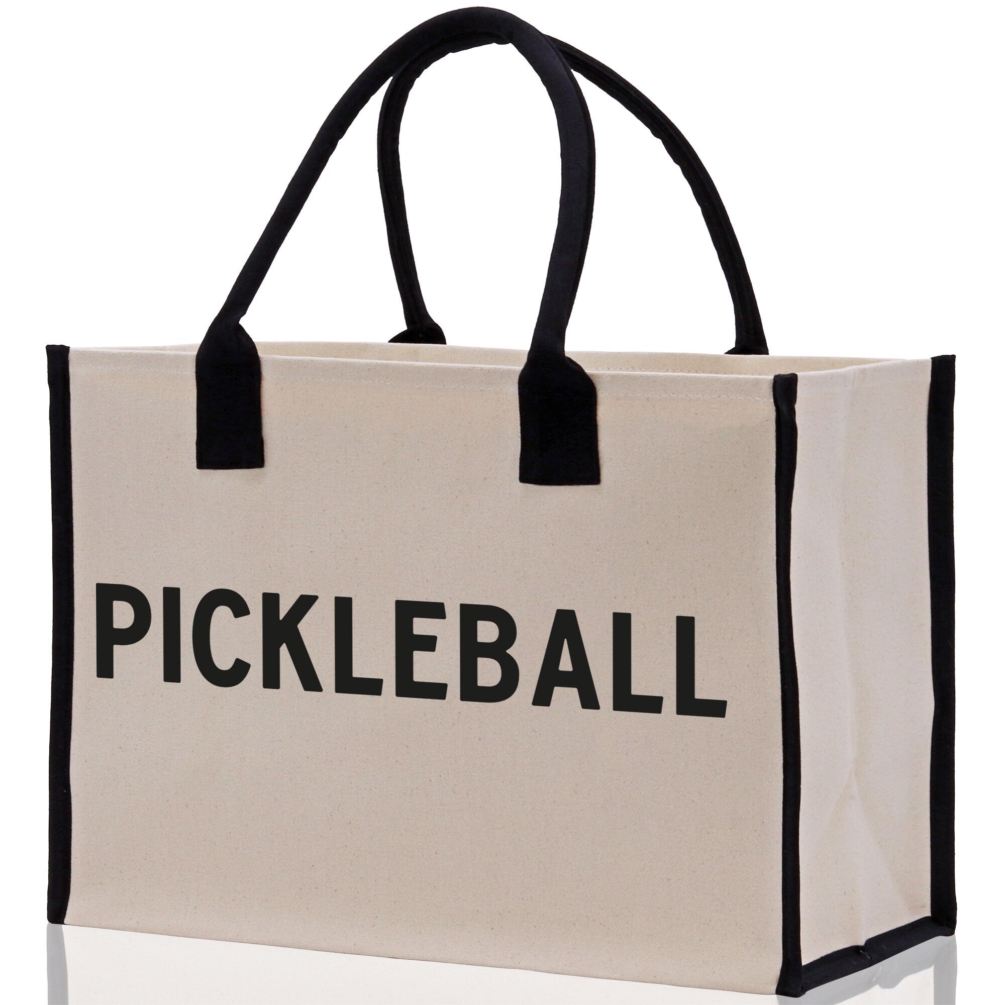 Pickleball Tote Bag Personalized Pickleball Party Favors Custom Pickleball Player Gift Pickleball Cotton Canvas Tote Bag