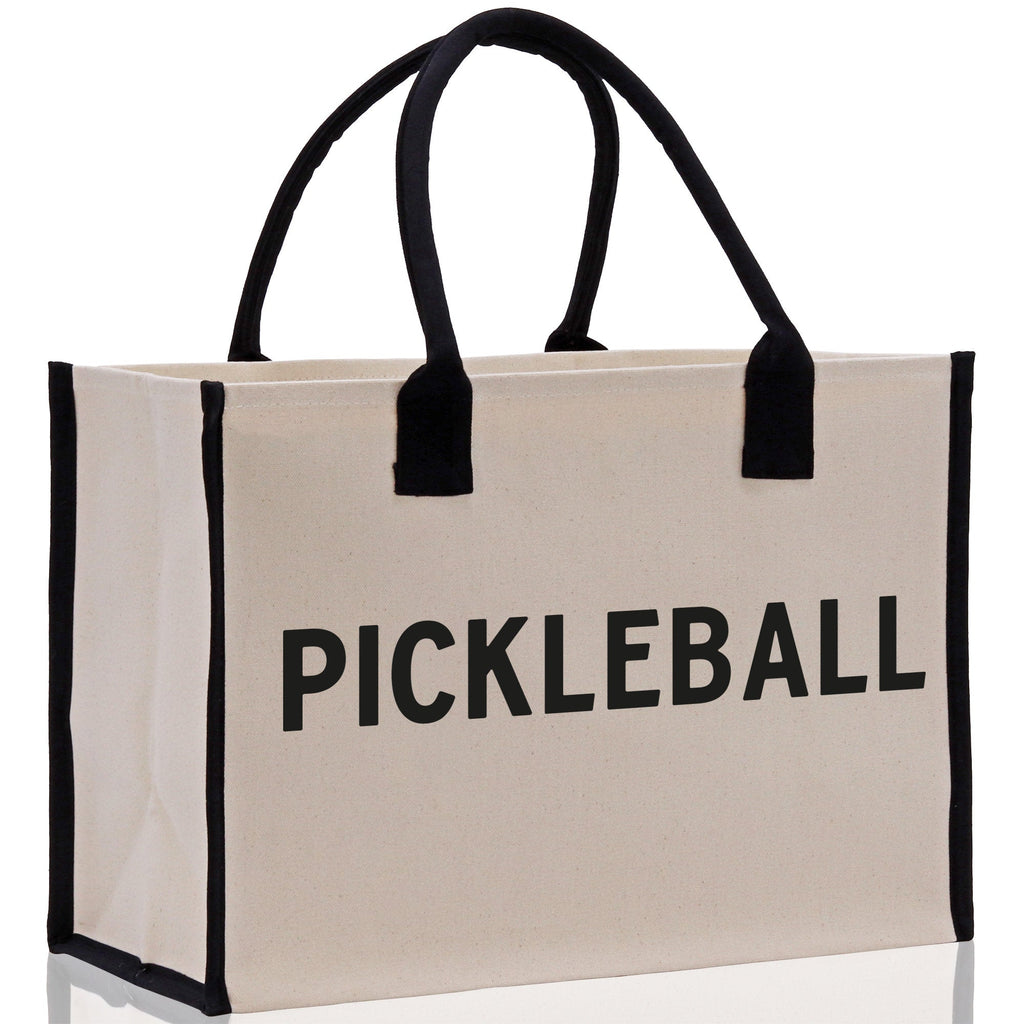Pickleball Tote Bag Personalized Pickleball Party Favors Custom Pickleball Player Gift Pickleball Cotton Canvas Tote Bag