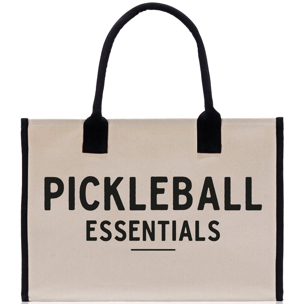 Pickleball Tote Bag Personalized Pickleball Party Favors Custom Pickleball Player Gift Pickleball Cotton Canvas Tote Bag