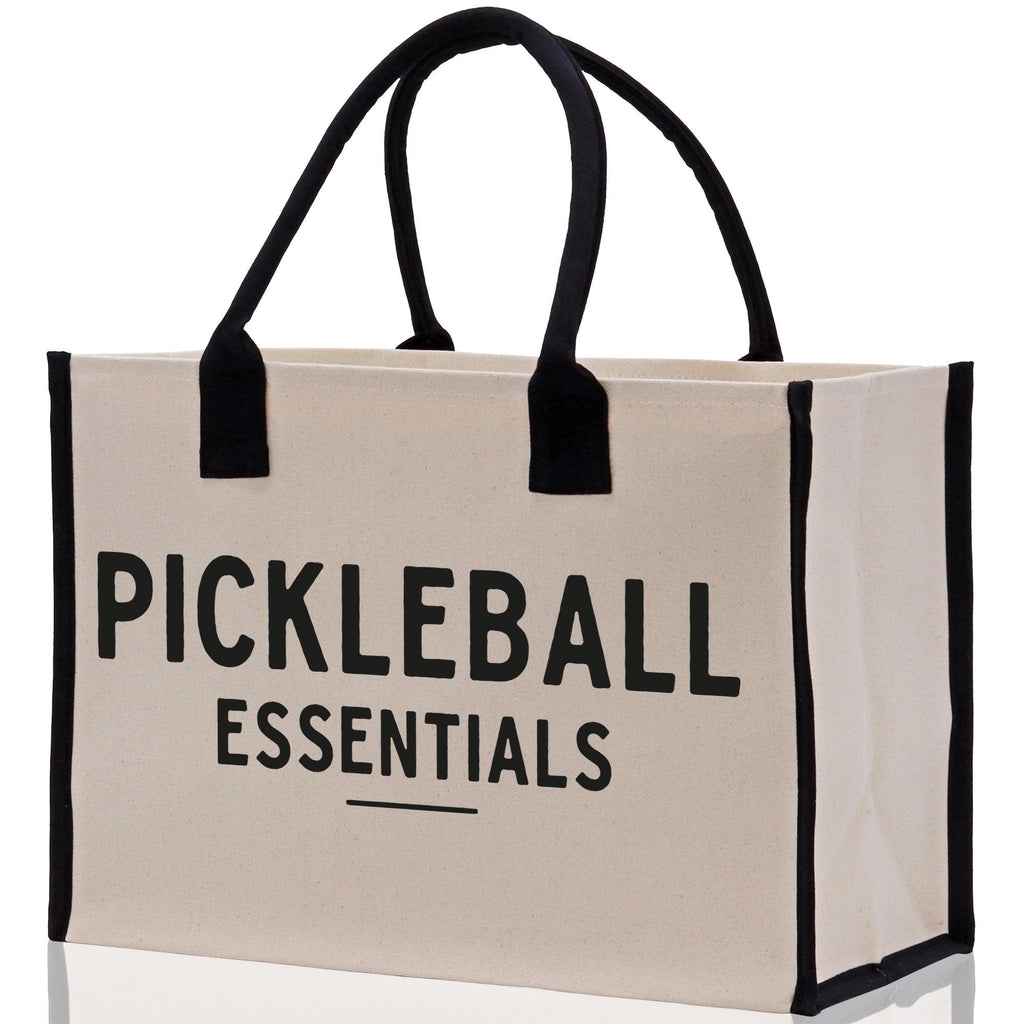 Pickleball Tote Bag Personalized Pickleball Party Favors Custom Pickleball Player Gift Pickleball Cotton Canvas Tote Bag