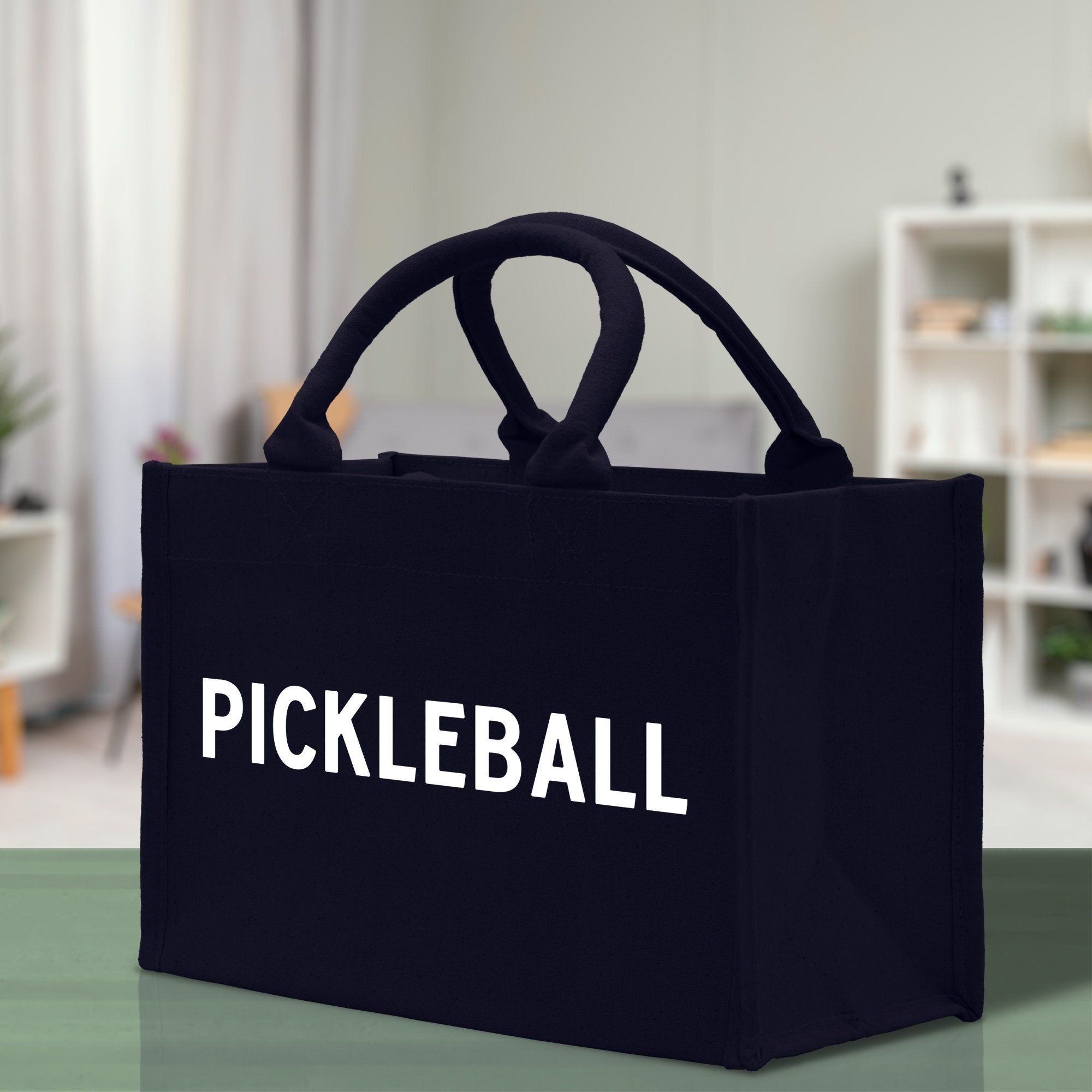 Pickleball Cotton Canvas Tote Bag Pickleball Party Favors Pickleball Player Gift Bag Pickleball Lovers Gift Bag Pickleball Gift Idea