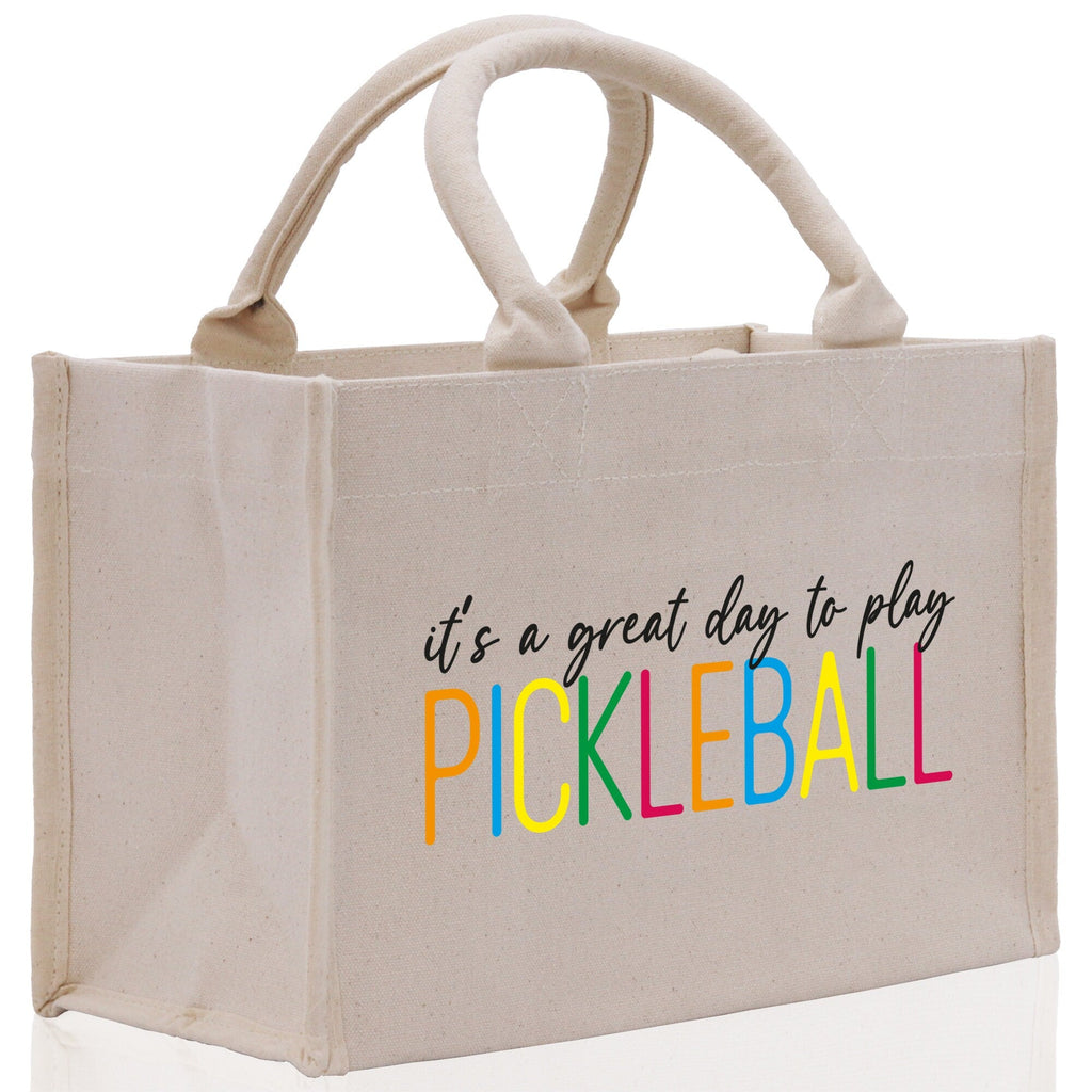 Pickleball Cotton Canvas Tote Bag Pickleball Party Favors Pickleball Player Gift Bag Pickleball Lovers Gift Bag Pickleball Gift Idea