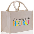 Pickleball Cotton Canvas Tote Bag Pickleball Party Favors Pickleball Player Gift Bag Pickleball Lovers Gift Bag Pickleball Gift Idea