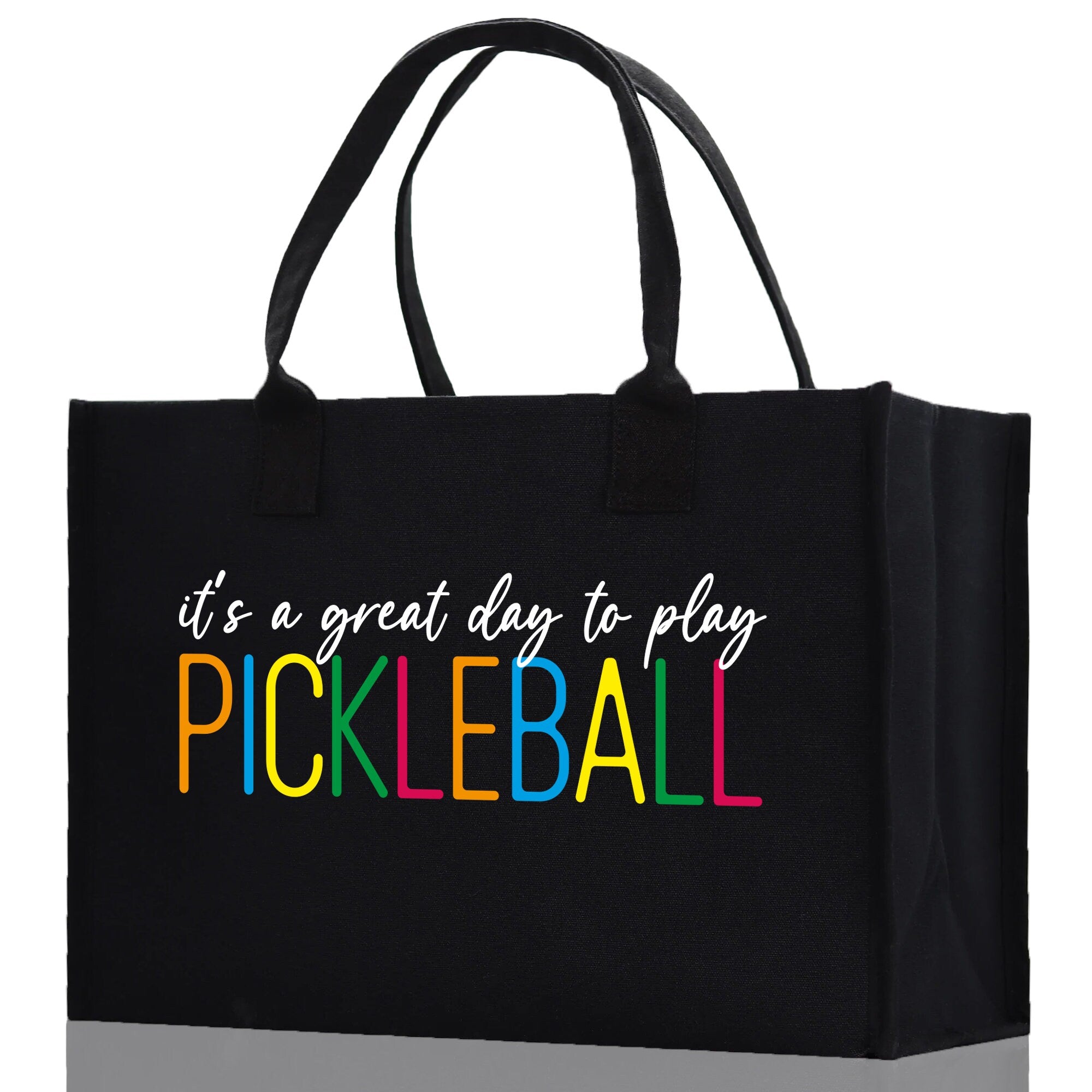Pickleball Cotton Canvas Tote Bag Pickleball Party Favors Pickleball Player Gift Bag Pickleball Lovers Gift Bag Pickleball Gift Idea