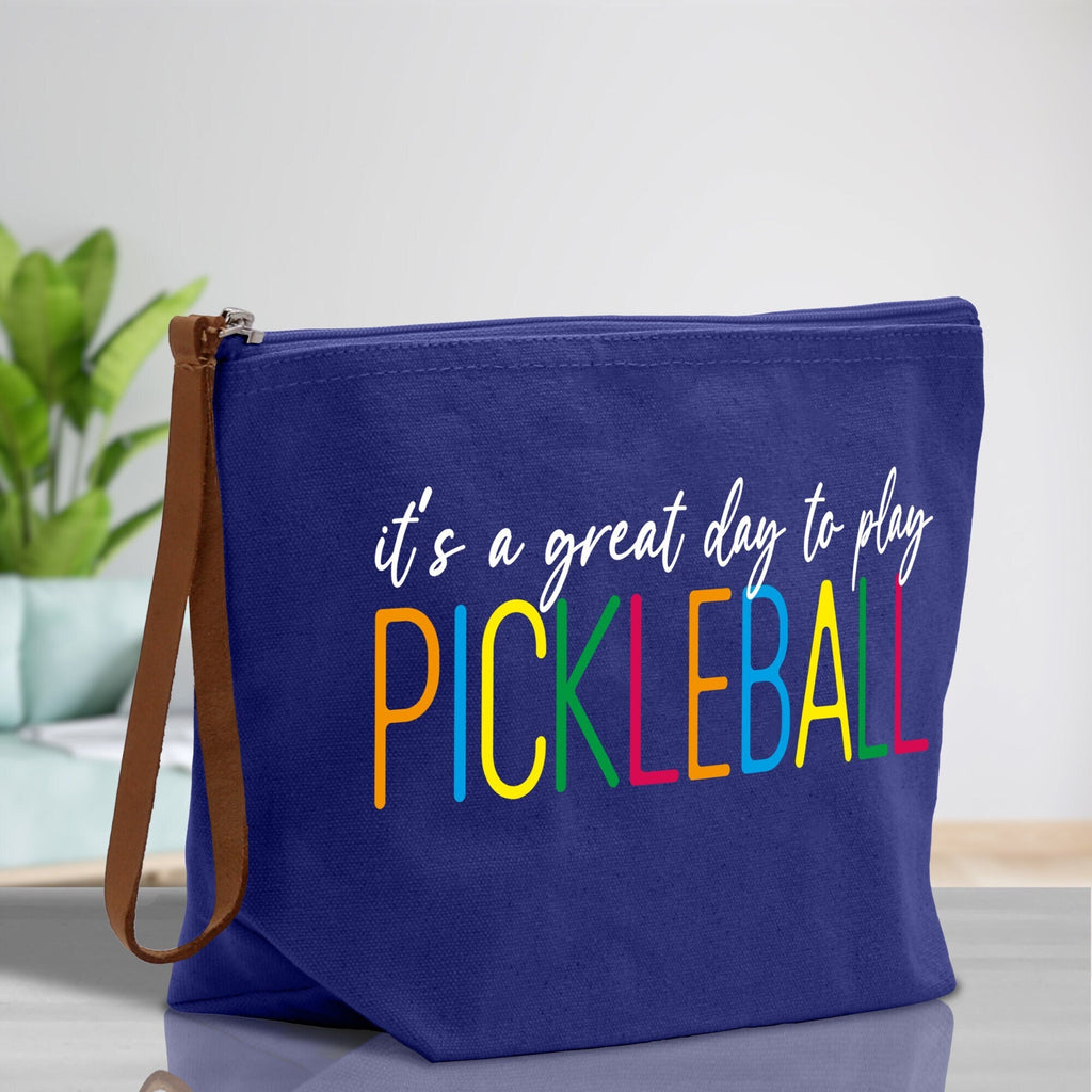 Pickleball Cosmetic Zipper Pouch Tote Bag Pickleball Party Favors Pickleball Player Gift Pickleball Make Up Bag Pickleball Toiletry Bag