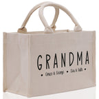 Grandma Grandchild Kids Names Custom Grandma Tote Bag Grandma's Getaway Bag Personalized Grandma Gift Bag Shopping Bag Mother Day Gift