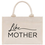Like Mother Like Daughter Cotton Canvas Tote Bag Christmas For Mom Daughter Mather's Day Gift From Daughter Tote Bag Mom Daughter Gifts Bag