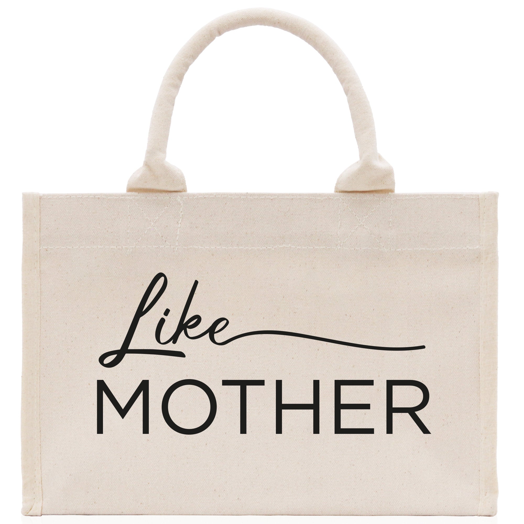 Like Mother Like Daughter Cotton Canvas Tote Bag Christmas For Mom Daughter Mather's Day Gift From Daughter Tote Bag Mom Daughter Gifts Bag
