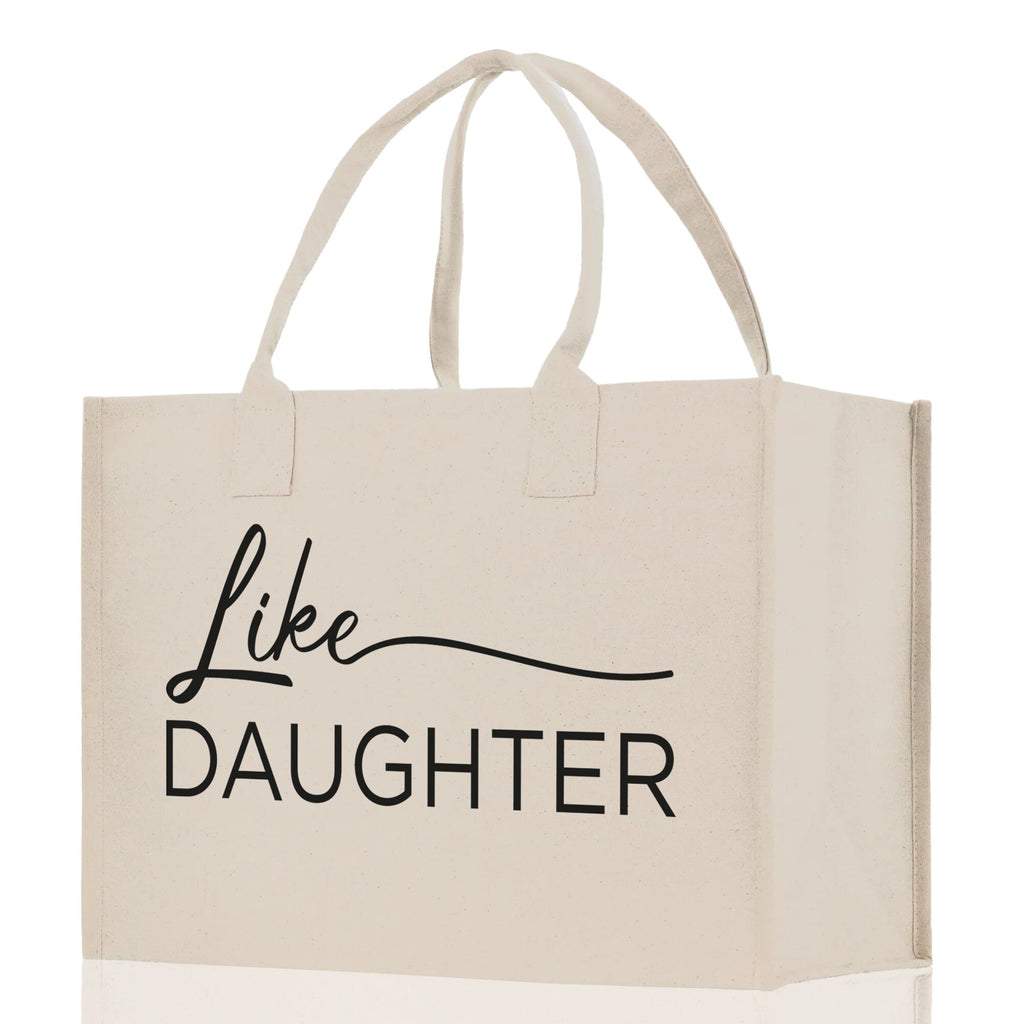 Like Mother Like Daughter Cotton Canvas Tote Bag Christmas For Mom Daughter Mather's Day Gift From Daughter Tote Bag Mom Daughter Gifts Bag