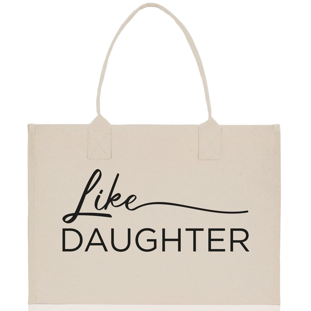 Like Mother Like Daughter Cotton Canvas Tote Bag Christmas For Mom Daughter Mather's Day Gift From Daughter Tote Bag Mom Daughter Gifts Bag