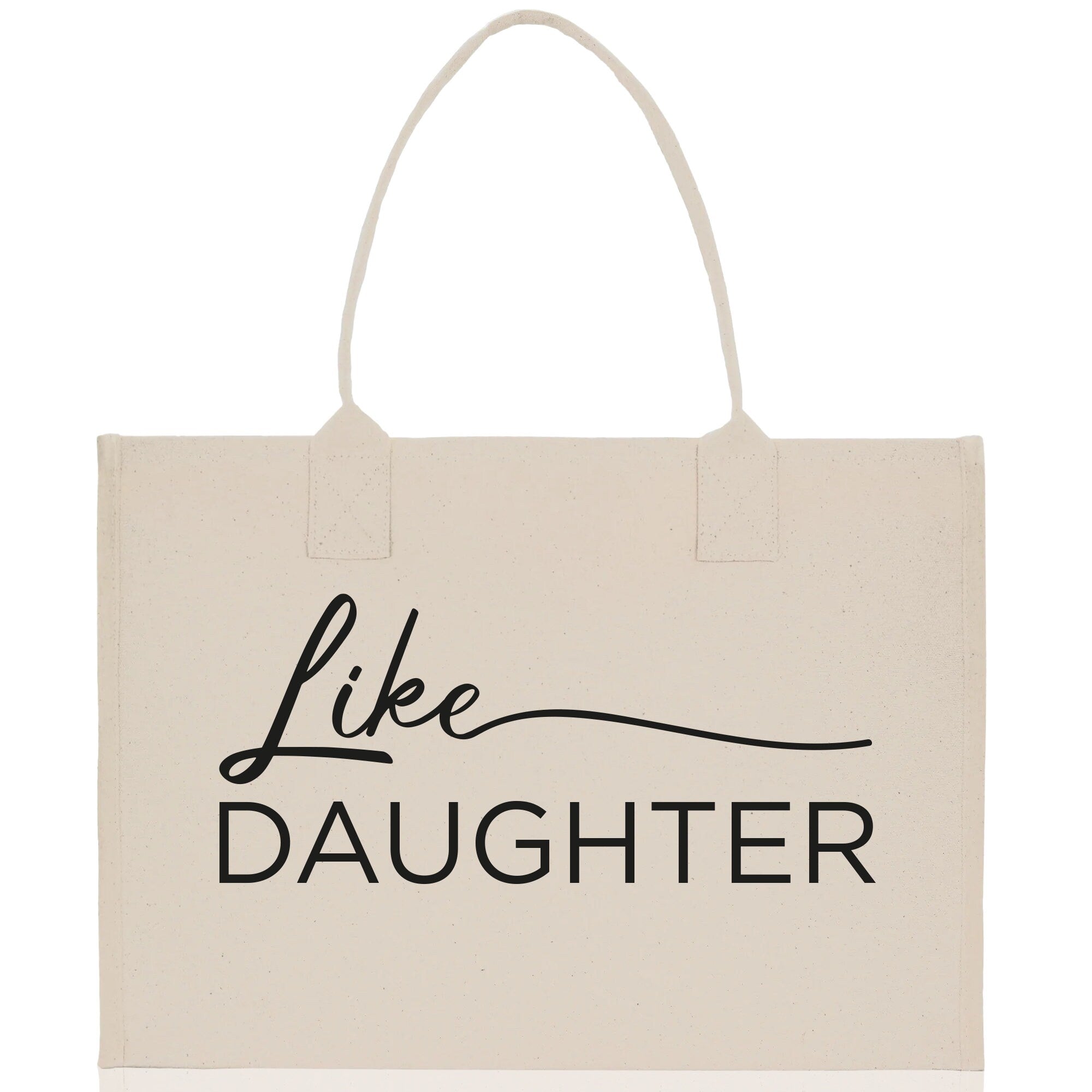 Like Mother Like Daughter Cotton Canvas Tote Bag Christmas For Mom Daughter Mather's Day Gift From Daughter Tote Bag Mom Daughter Gifts Bag