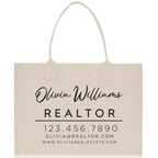 Realtor Tote Bag Personalized Business Tote Bag Custom Real Estate Agent Gift Bulk Business Logo Realtor Swag Real Estate Tote Bag