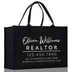 Realtor Tote Bag Personalized Business Tote Bag Custom Real Estate Agent Gift Bulk Business Logo Realtor Swag Real Estate Tote Bag