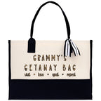 Grammy's Getaway Bag Leopard Grandma Tote Bag Nana Bag Grandma Gift Bag Shopping Bag Mothers Day Gift Live Love Spoil Bag Grandma Beach Bag