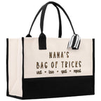 Nana's Bag Of Tricks Leopard Grandma Tote Bag Nana Bag Grandma Gift Bag Shopping Bag Mothers Day Gift Live Love Spoil Bag Grandma Bag