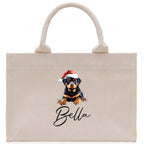 Labrador Retriever Custom Dog Name Cotton Canvas Tote Bag Custom Pet Lover Gift Pet Portrait Bag Personalized Pet Owner Gift Tote Bag