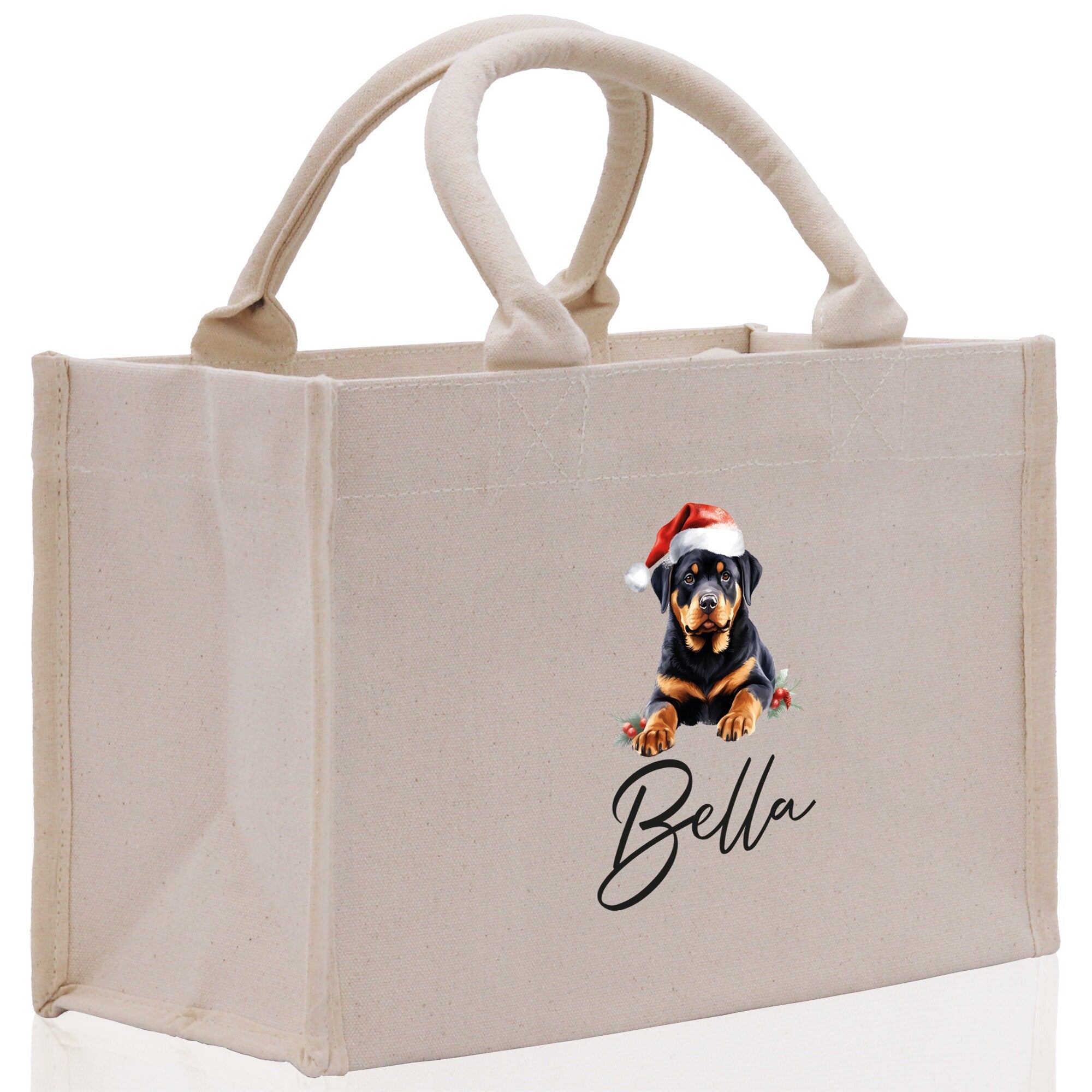 Labrador Retriever Custom Dog Name Cotton Canvas Tote Bag Custom Pet Lover Gift Pet Portrait Bag Personalized Pet Owner Gift Tote Bag