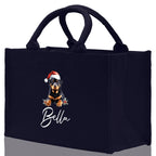 Labrador Retriever Custom Dog Name Cotton Canvas Tote Bag Custom Pet Lover Gift Pet Portrait Bag Personalized Pet Owner Gift Tote Bag