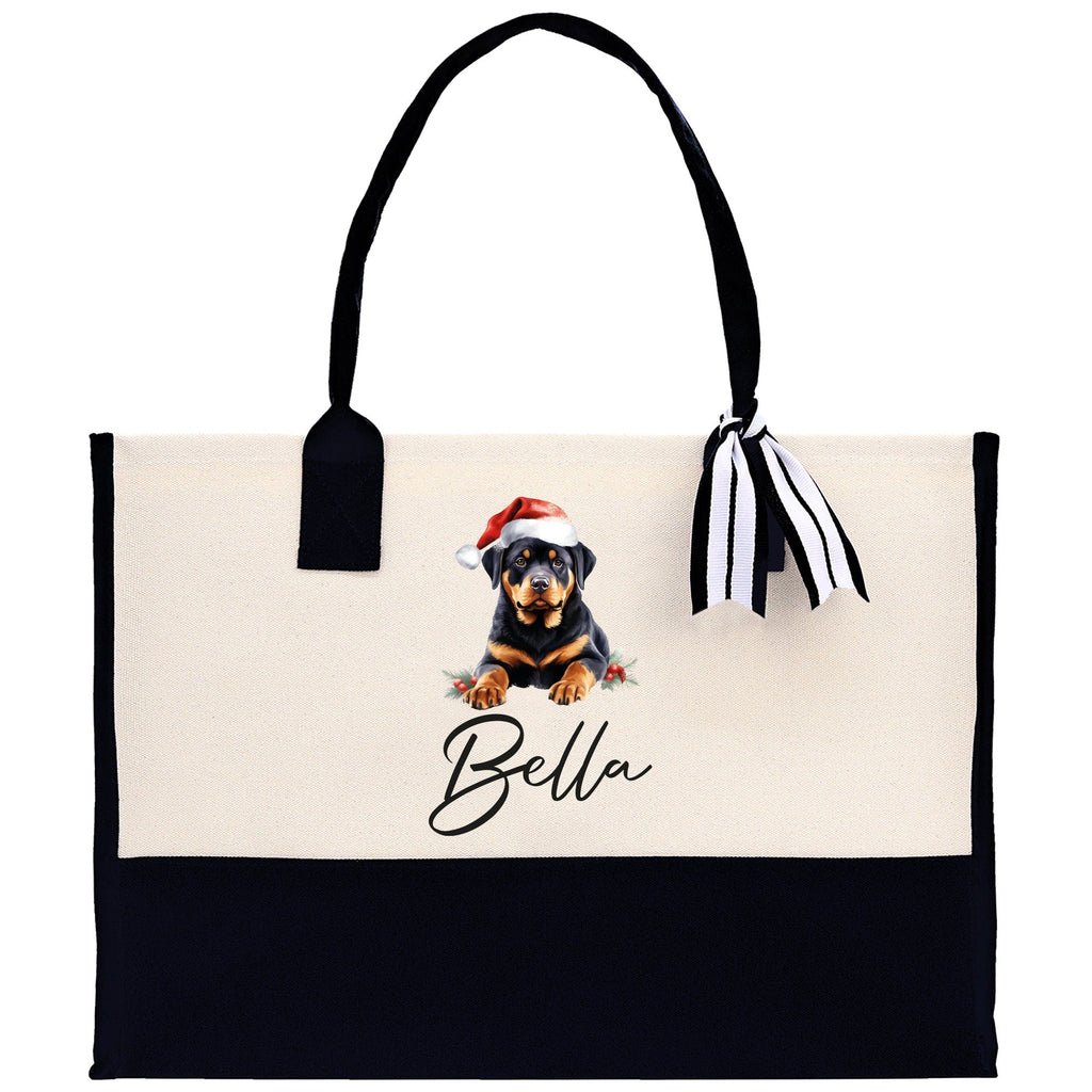 Labrador Retriever Custom Dog Name Cotton Canvas Tote Bag Custom Pet Lover Gift Pet Portrait Bag Personalized Pet Owner Gift Tote Bag