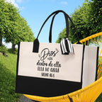 Dios Esta Dentro De Ella Ella No Caera Salmo 46:5 Religious Tote Bag for Women Bible Verse Canvas Tote Bag Religious Church Gifts