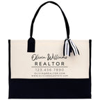 Realtor Tote Bag Personalized Business Tote Bag Custom Real Estate Agent Gift Bulk Business Logo Realtor Swag Real Estate Tote Bag