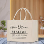 Realtor Tote Bag Personalized Business Tote Bag Custom Real Estate Agent Gift Bulk Business Logo Realtor Swag Real Estate Tote Bag