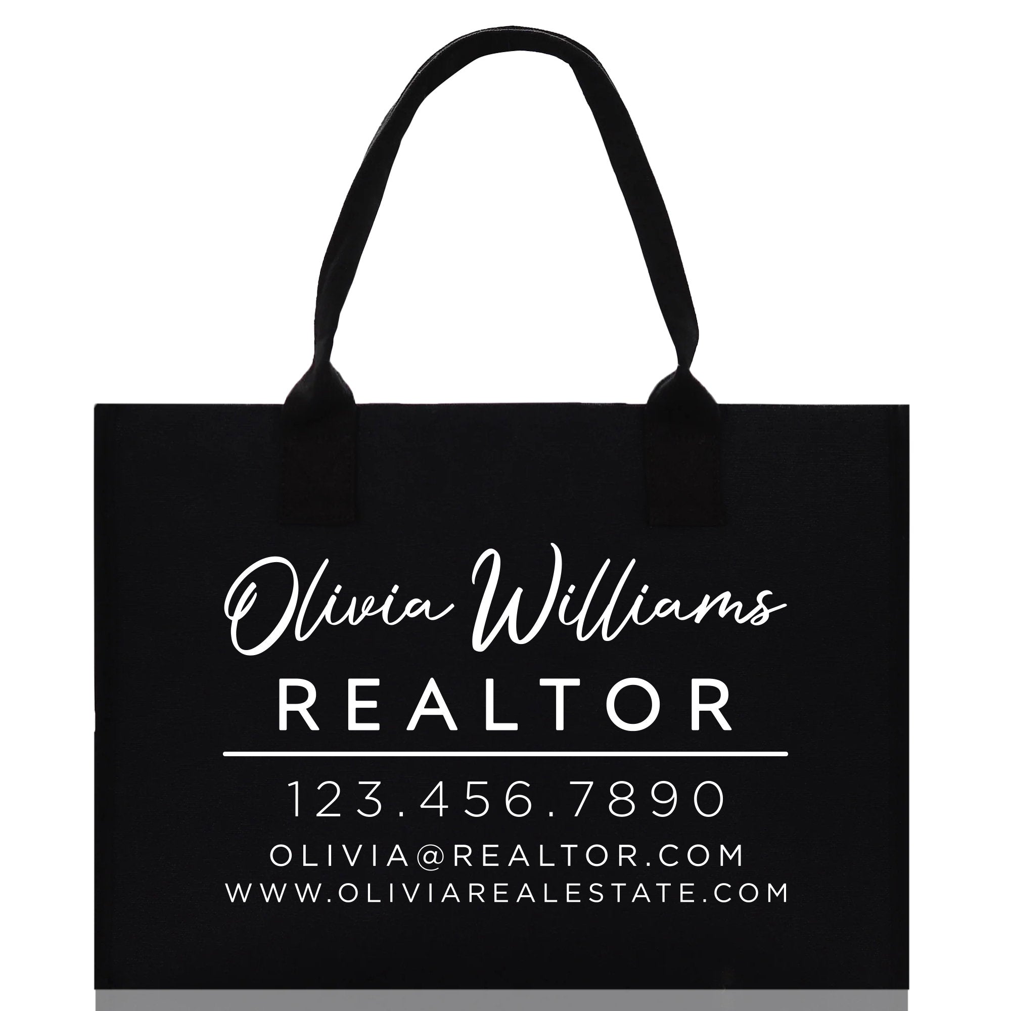 Realtor Tote Bag Personalized Business Tote Bag Custom Real Estate Agent Gift Bulk Business Logo Realtor Swag Real Estate Tote Bag