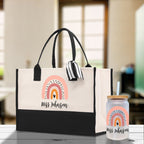 Personalized Teacher Cotton Canvas Tote Bag Gift for Teachers Teacher Life Tote Custom Teacher Appreciation Gift Bag Teacher Name Bag