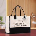 Gigi's Getaway Bag Leopard Grandma Tote Bag Nana Bag Grandma Gift Bag Shopping Bag Mothers Day Gift Live Love Spoil Bag Grandma Beach Bag