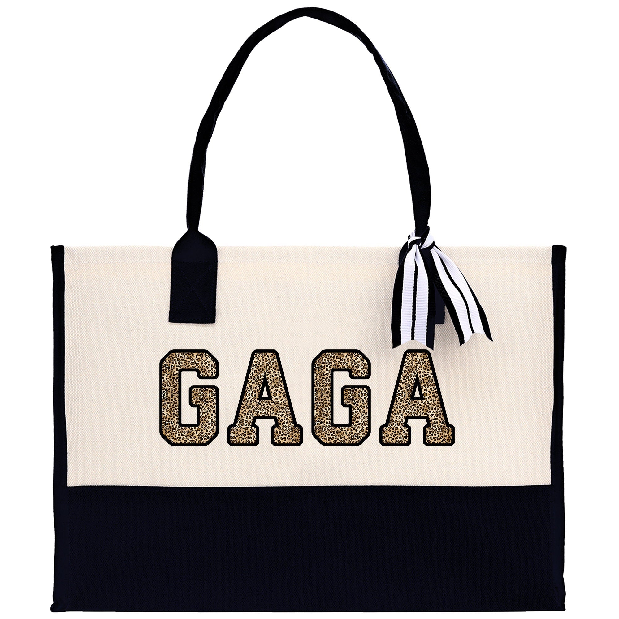 Gaga Gram Mimi Nana Grandma Canvas Tote Bag Grandma's Getaway Bag Grandma Gift Bag Mothers Day Gift Bag Grandma Beach Bag Gift for Grandma