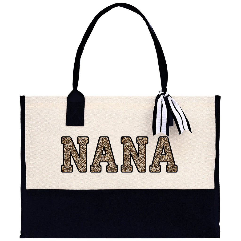 Gaga Gram Mimi Nana Grandma Canvas Tote Bag Grandma's Getaway Bag Grandma Gift Bag Mothers Day Gift Bag Grandma Beach Bag Gift for Grandma