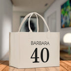 Custom Limited Edition Birthday 1973 Cotton Canvas Tote Bag 50th Birthday Gift For Women Personalized 50th Birthday Celebration Party Gift