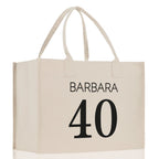Custom Limited Edition Birthday 1973 Cotton Canvas Tote Bag 50th Birthday Gift For Women Personalized 50th Birthday Celebration Party Gift
