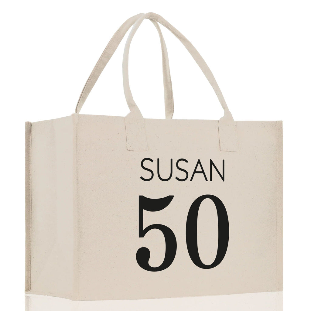 Custom Limited Edition Birthday 1973 Cotton Canvas Tote Bag 50th Birthday Gift For Women Personalized 50th Birthday Celebration Party Gift