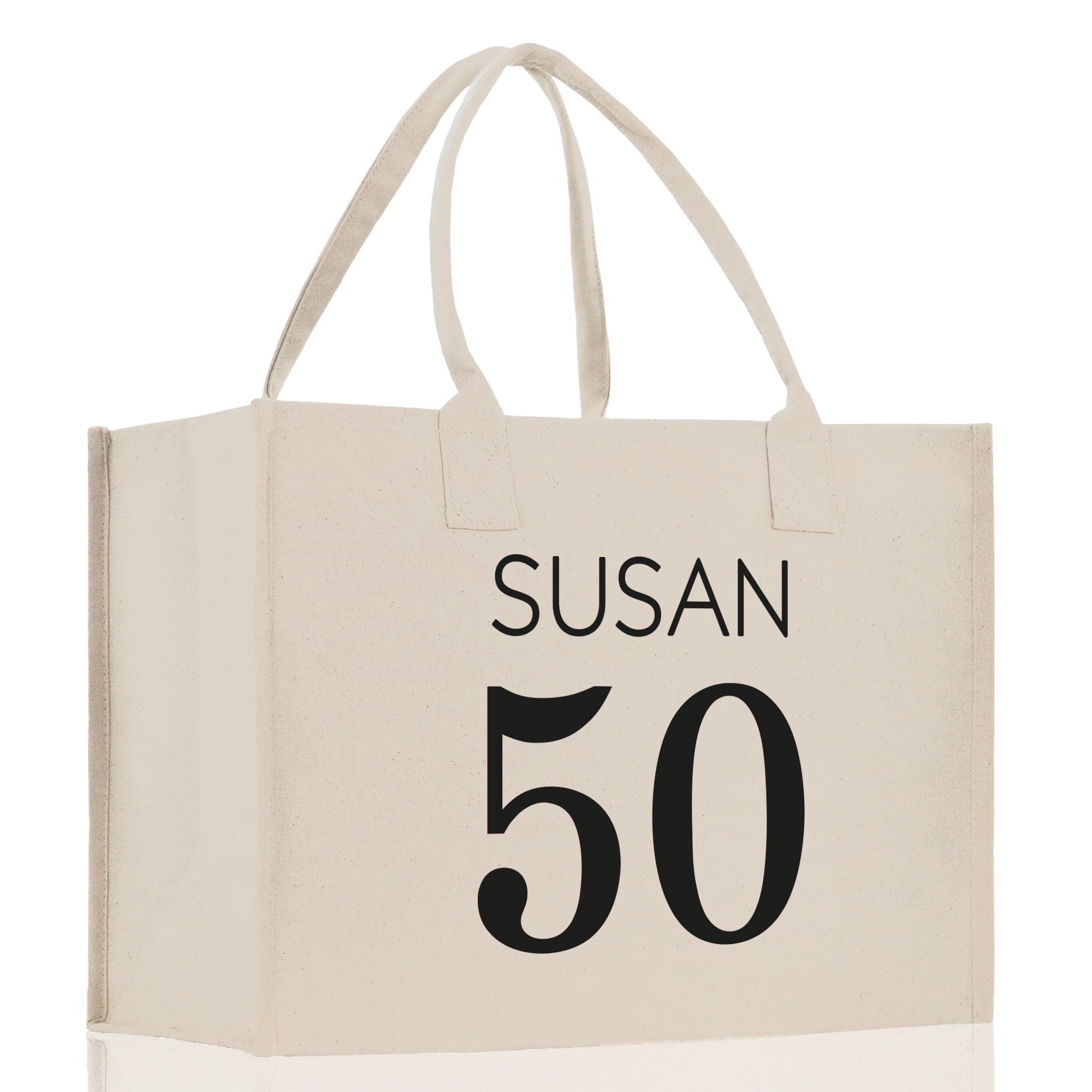 Custom Limited Edition Birthday 1973 Cotton Canvas Tote Bag 50th Birthday Gift For Women Personalized 50th Birthday Celebration Party Gift