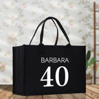 Custom Limited Edition Birthday 1973 Cotton Canvas Tote Bag 50th Birthday Gift For Women Personalized 50th Birthday Celebration Party Gift