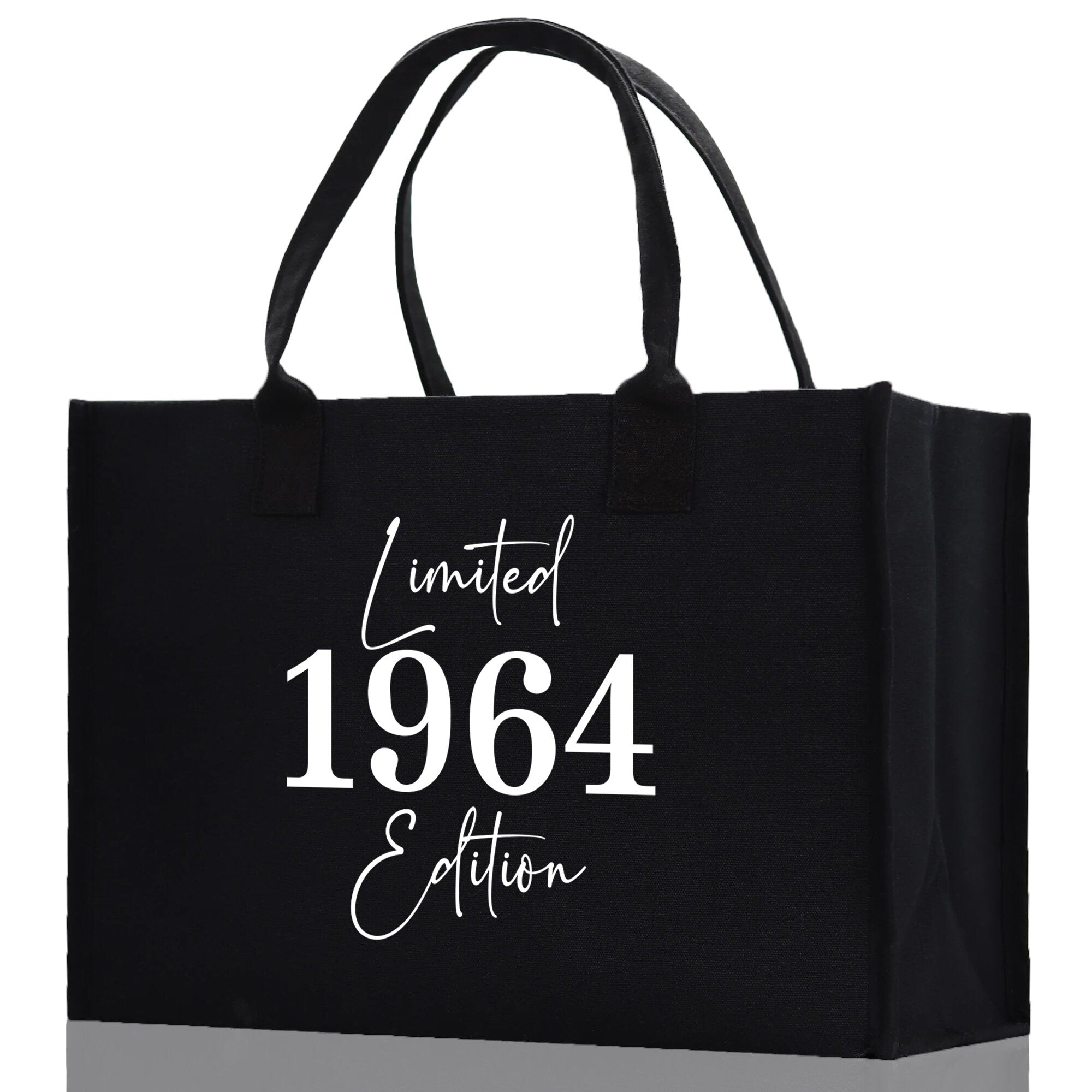 Custom Limited Edition Birthday 1973 Cotton Canvas Tote Bag 50th Birthday Gift For Women Personalized 50th Birthday Celebration Party Gift