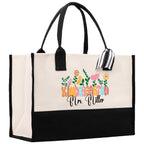 Teacher Floral Tote Bag Teacher Wildflower Graphic Tote Teacher Life Tote Bag Teacher Flower Bag Gift for Teacher Wildflower Book Bag