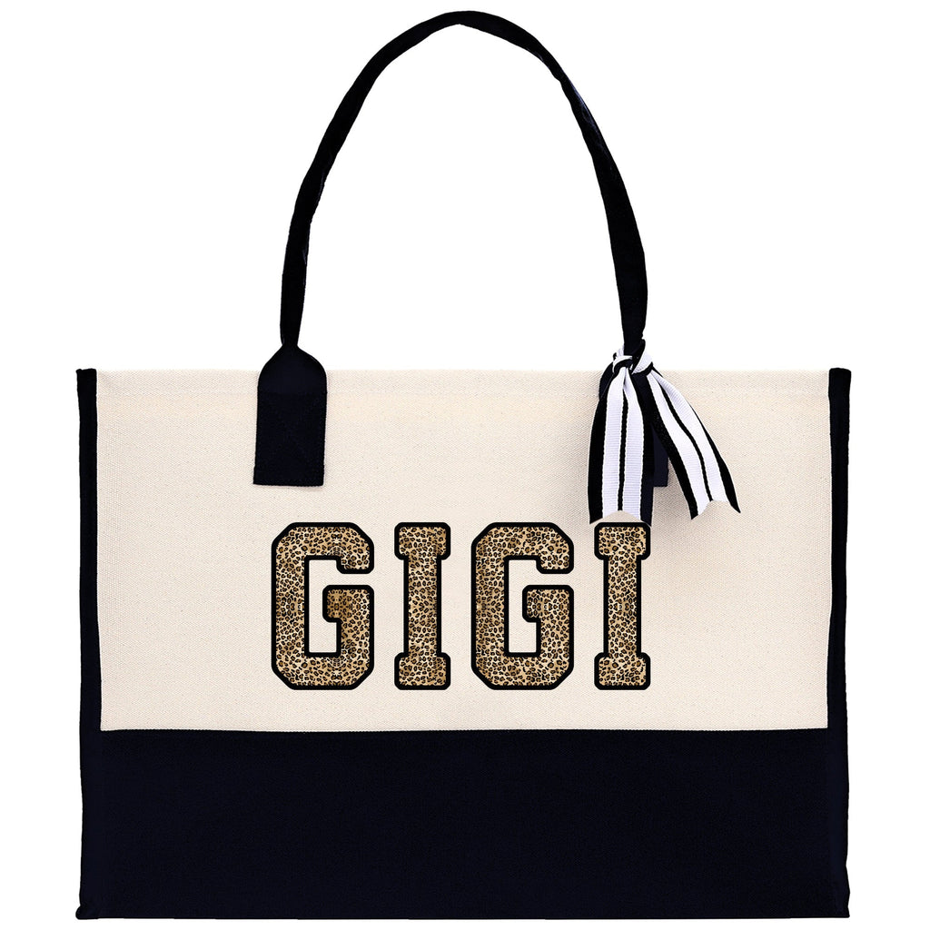 Gaga Gram Mimi Nana Grandma Canvas Tote Bag Grandma's Getaway Bag Grandma Gift Bag Mothers Day Gift Bag Grandma Beach Bag Gift for Grandma